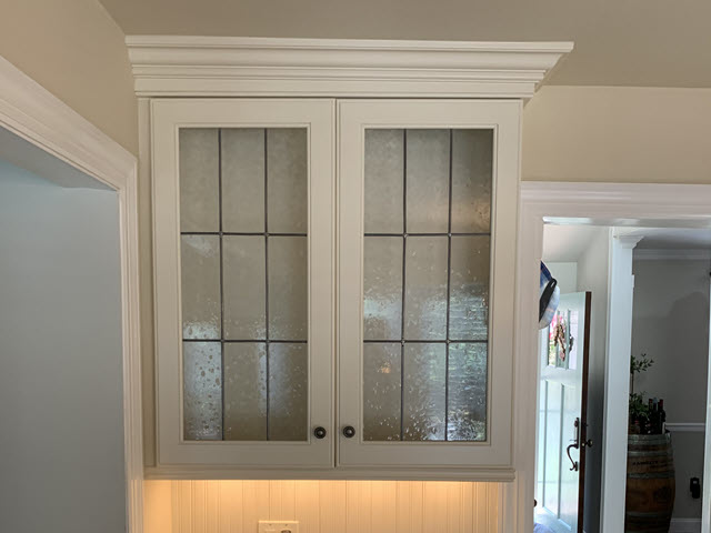 photo of repainted kitchen cabinets in branchburg nj