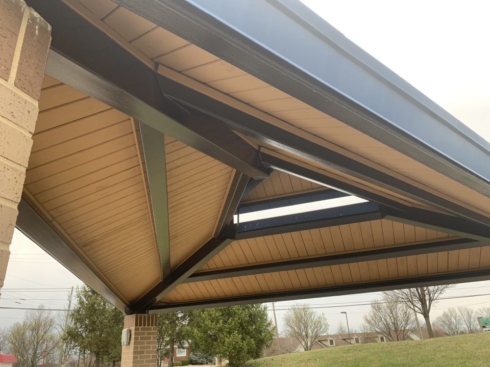 park shelter after paint job