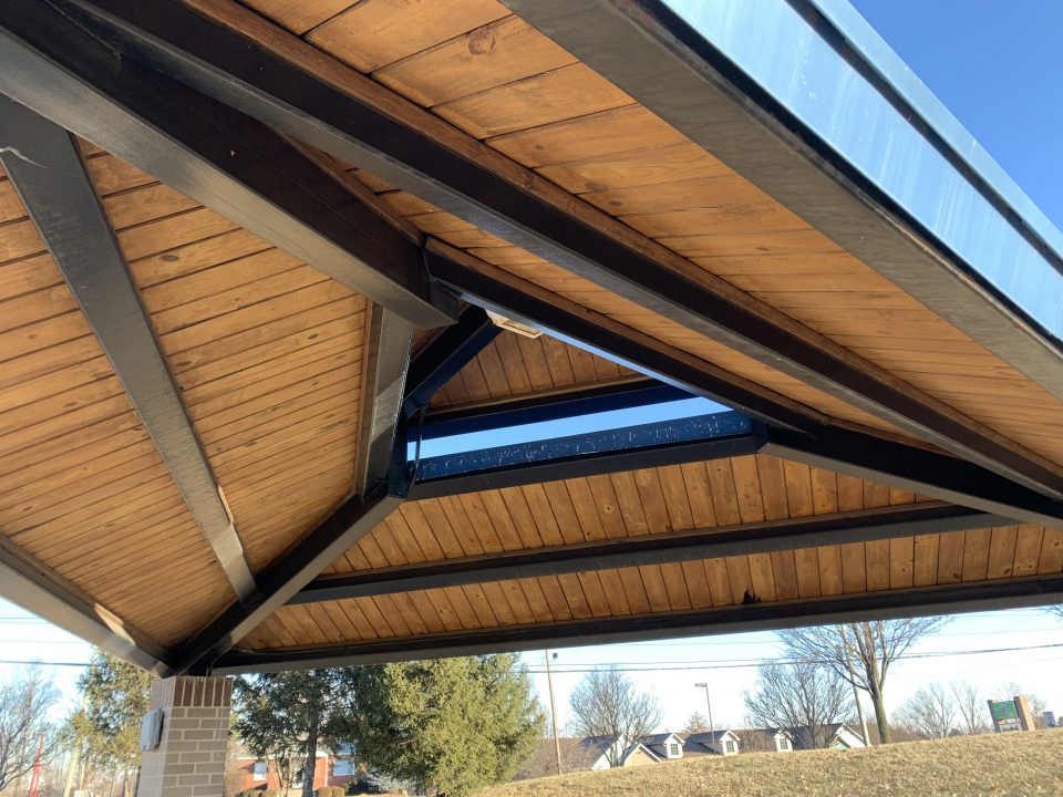 park shelter before paint job