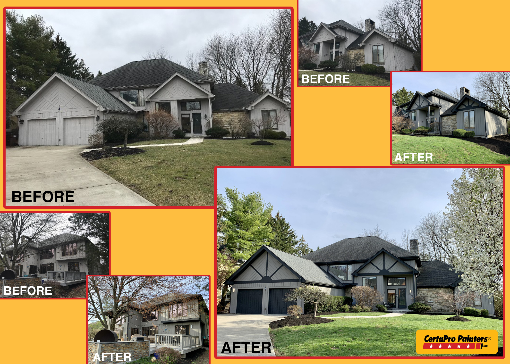 before and after collage