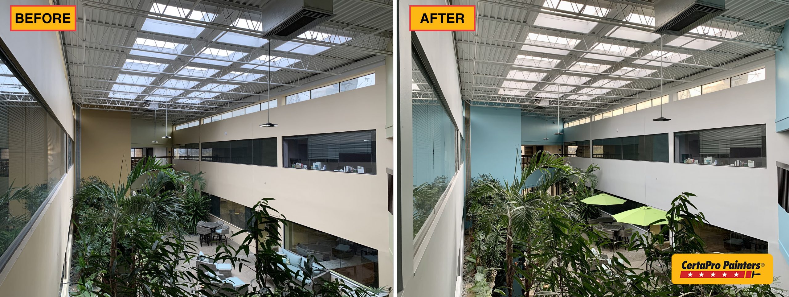 before and after office park