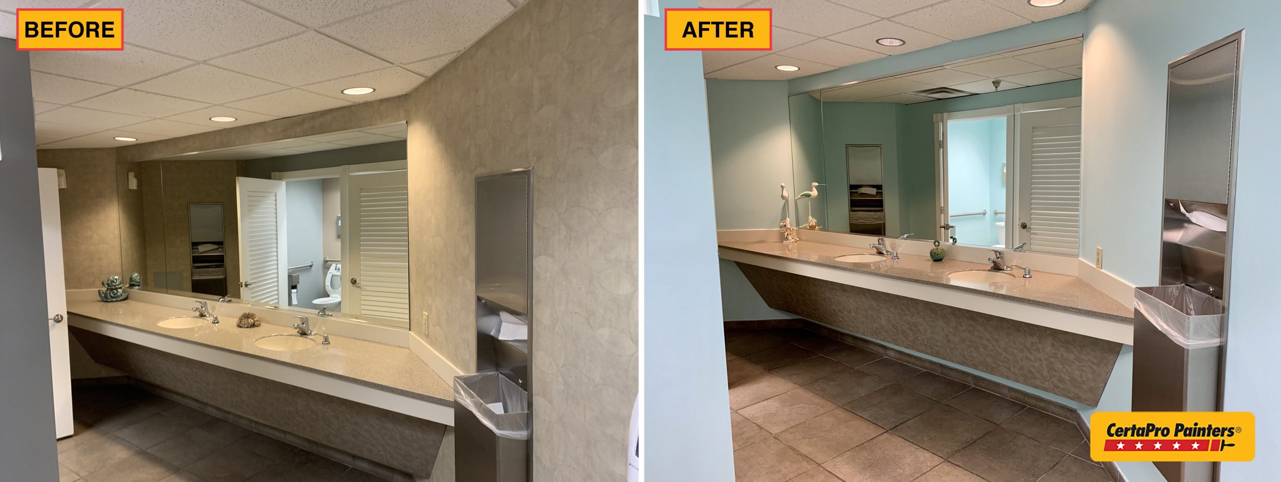 before and after office park