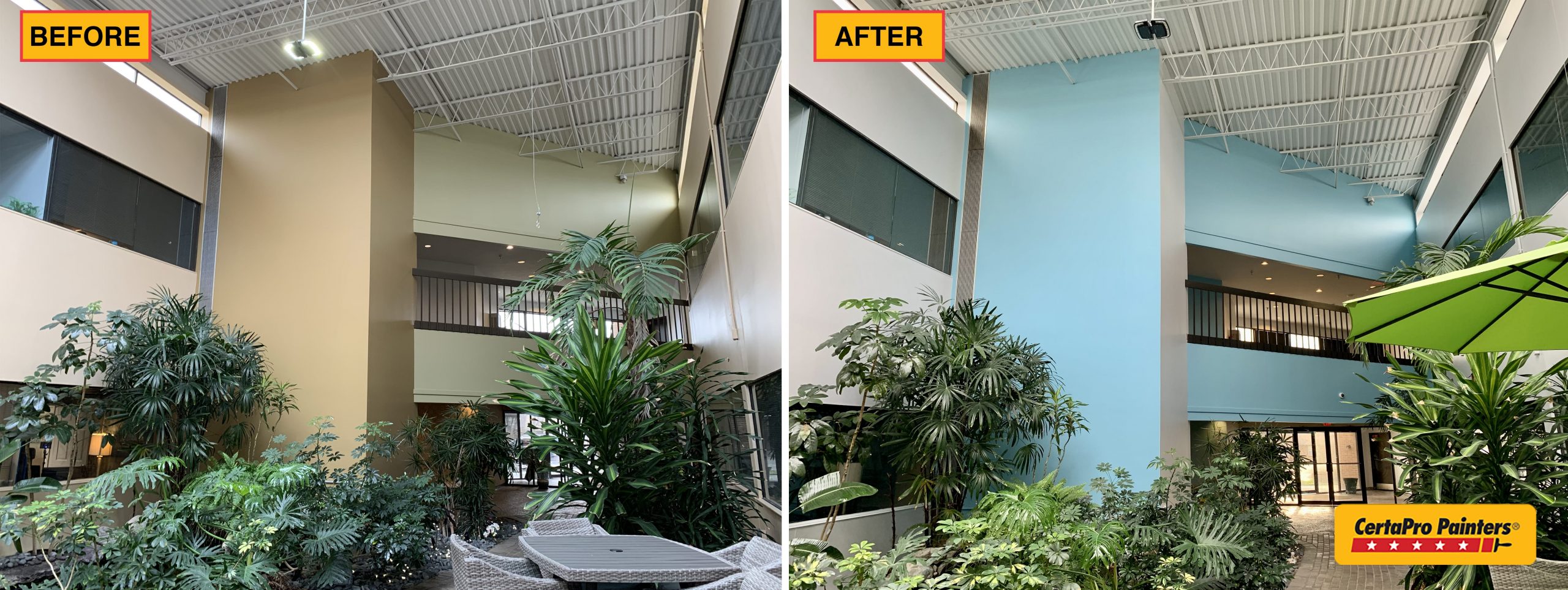 before and after office park