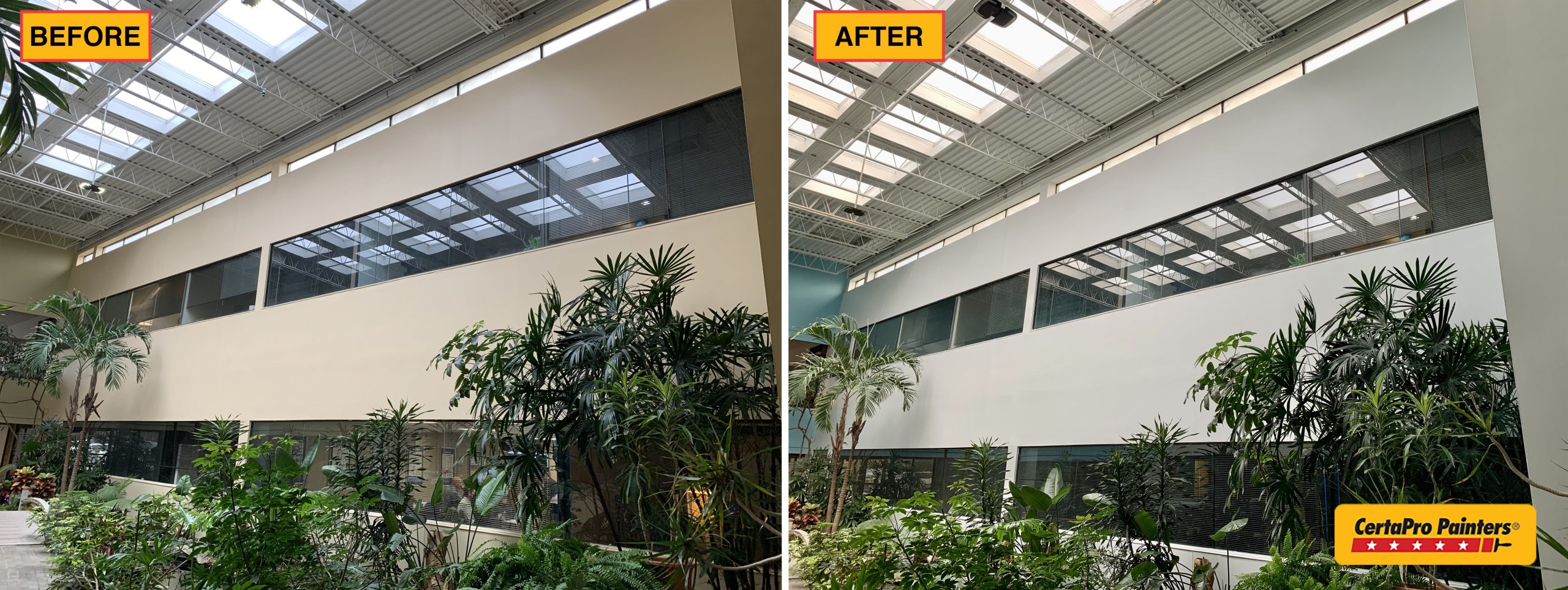 before and after office park
