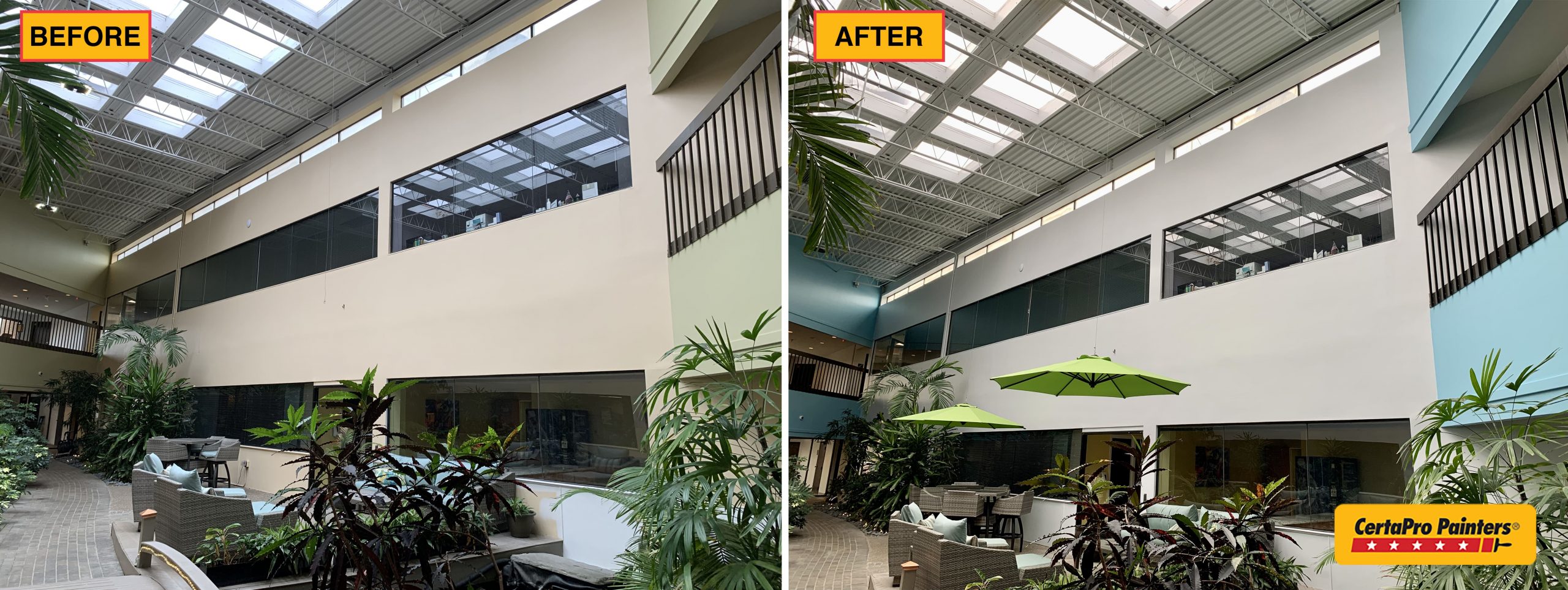 before and after office park