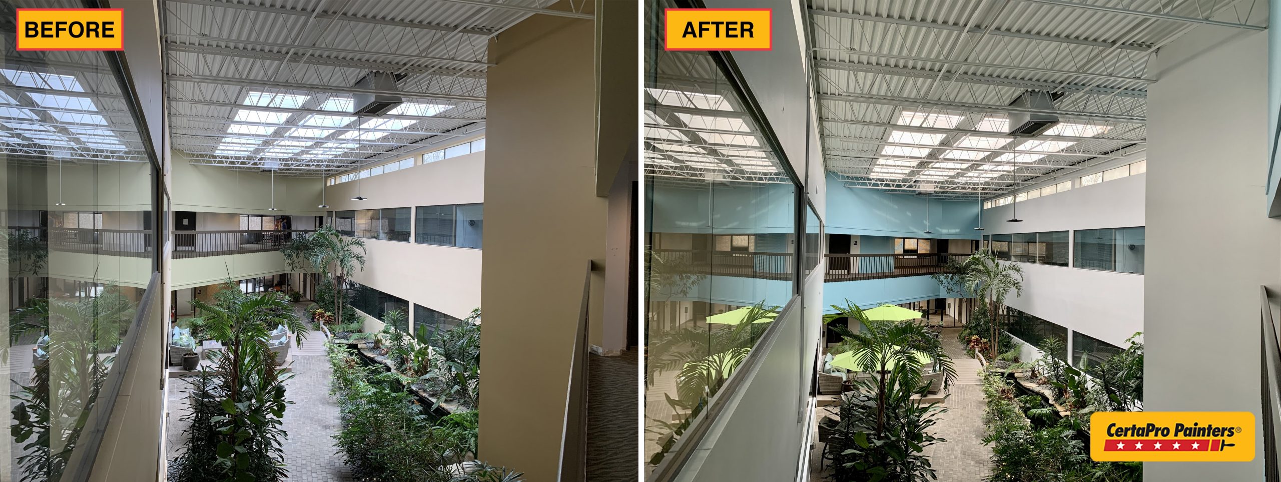 before and after office park