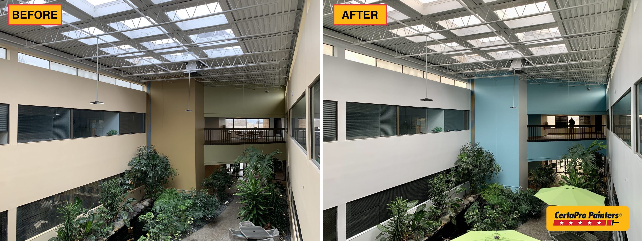 before and after office park