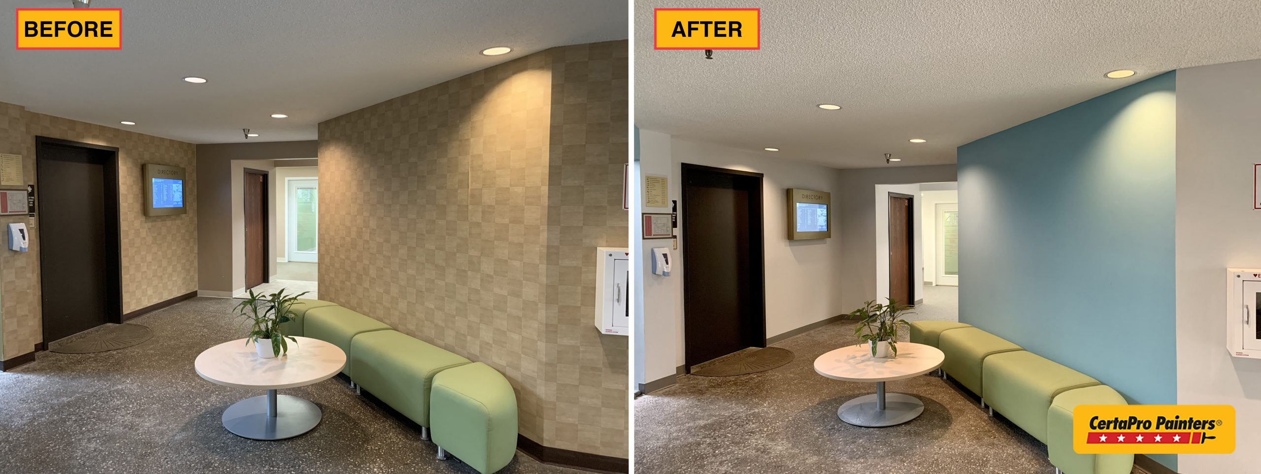 before and after office park