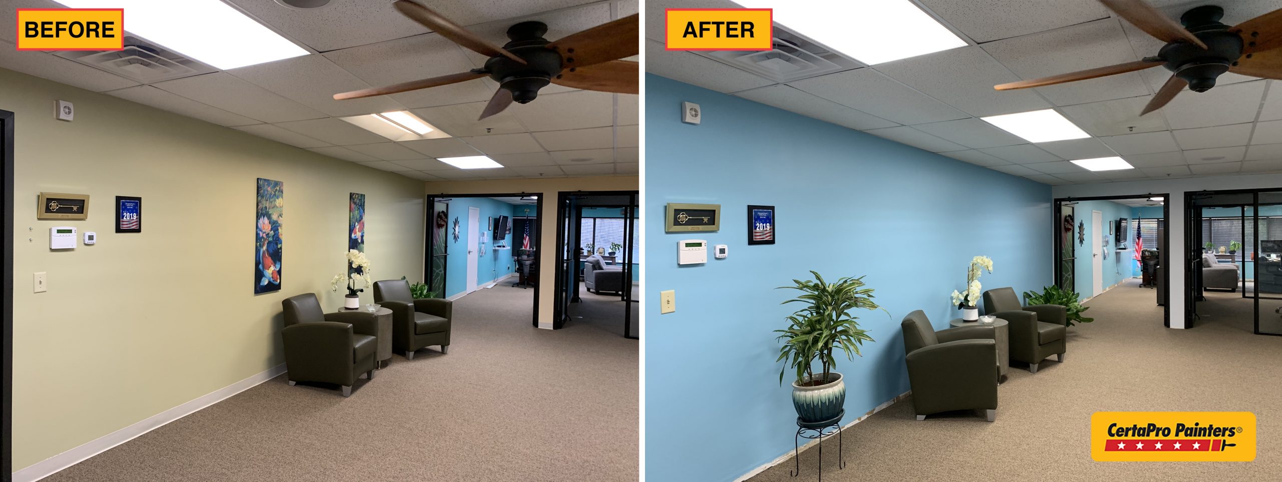 before and after office park