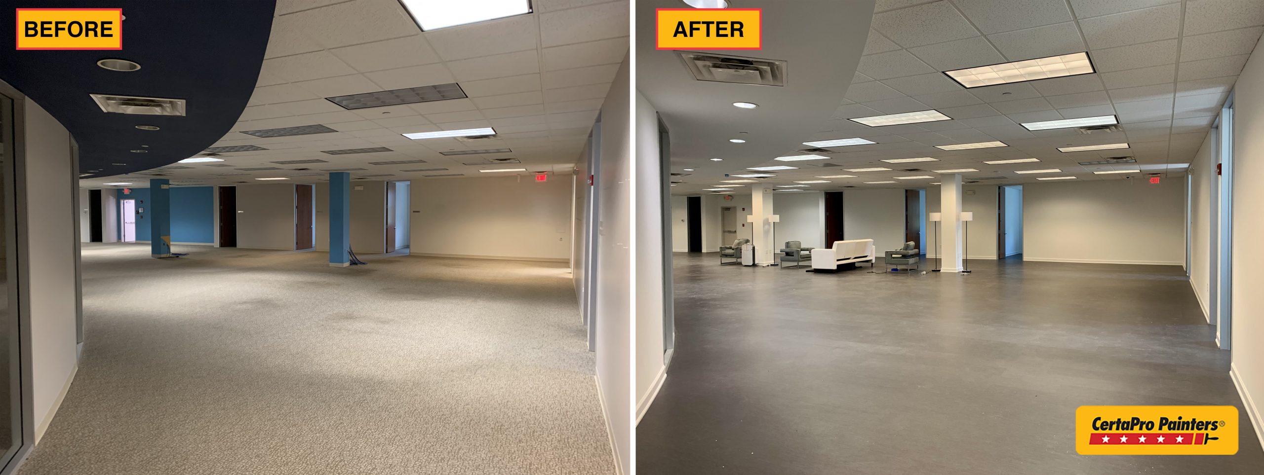 office before and after