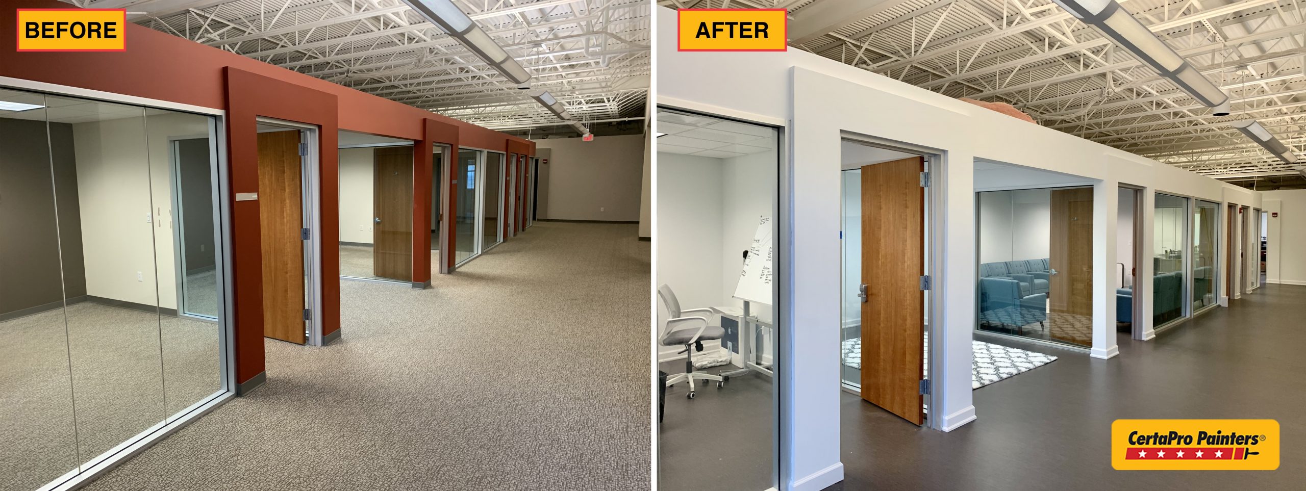 office before and after