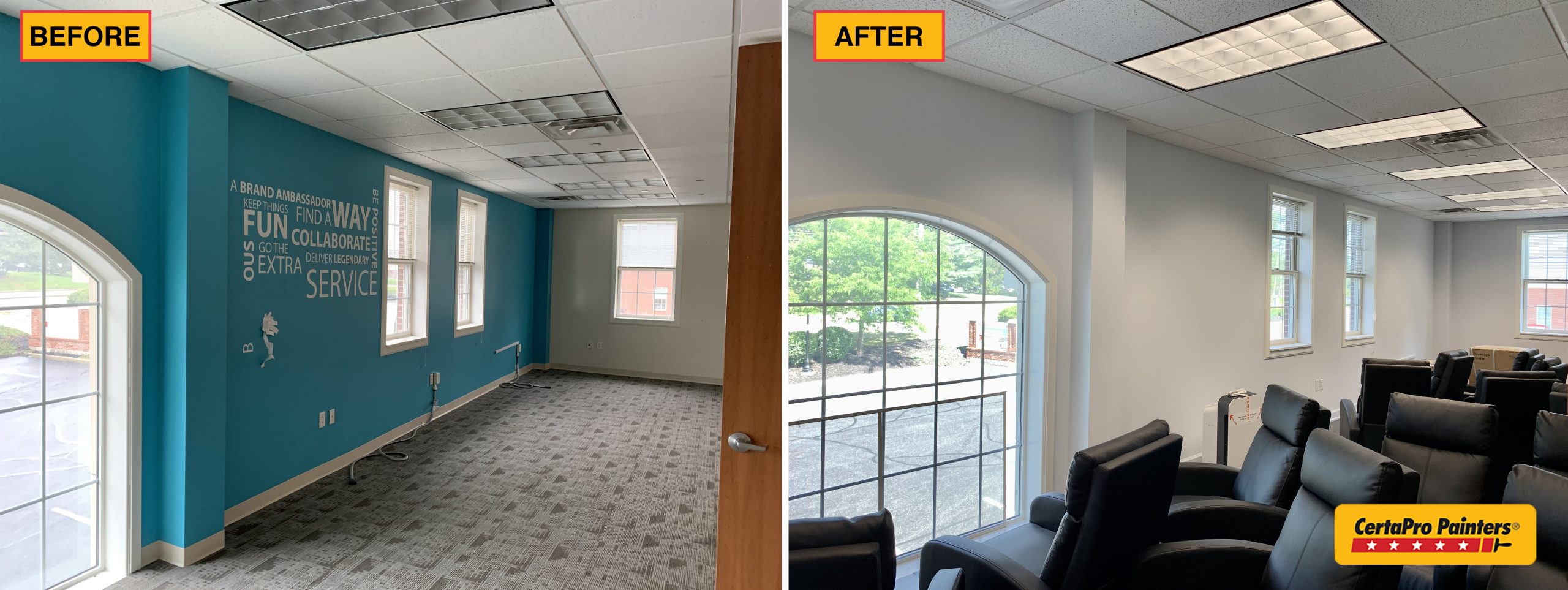 office before and after