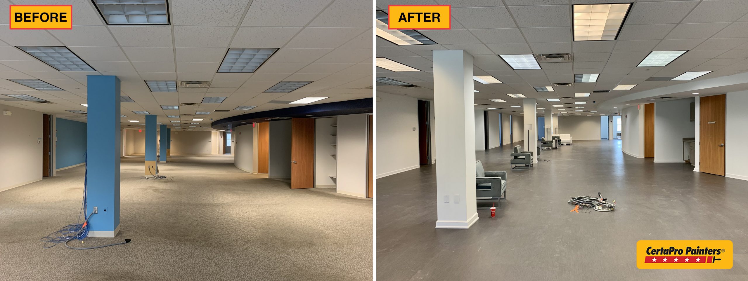office before and after