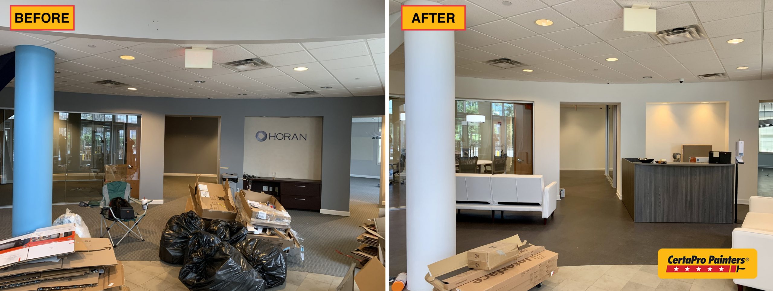 office before and after