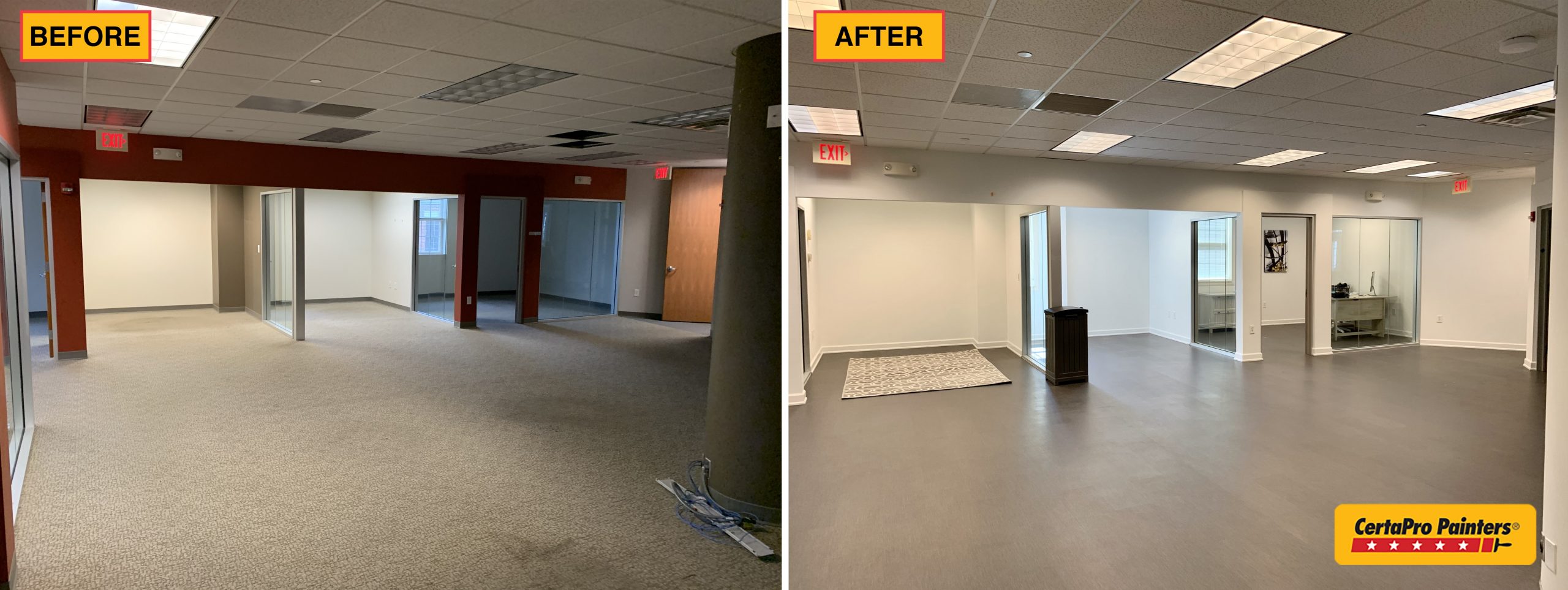 office before and after