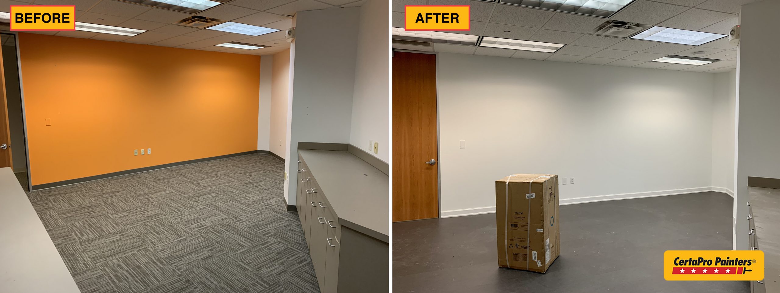 office before and after