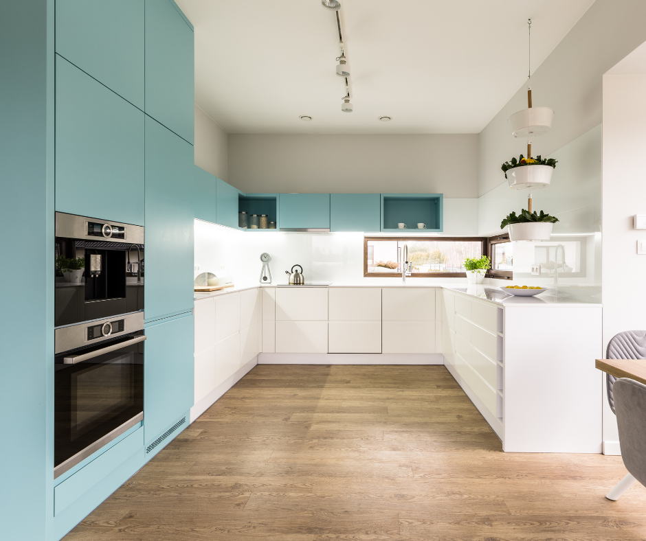 blue kitchen cabinet colors
