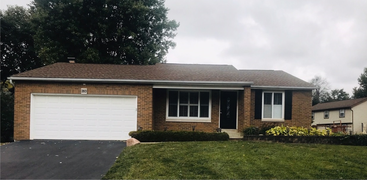 Brick house before painting by CertaPro Painters of Columbus