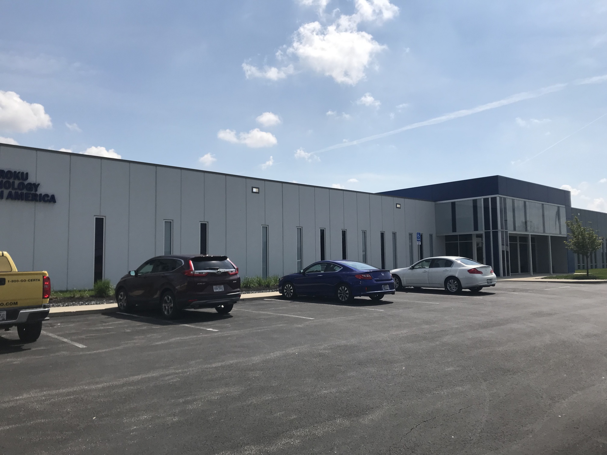 front of HQ before painting