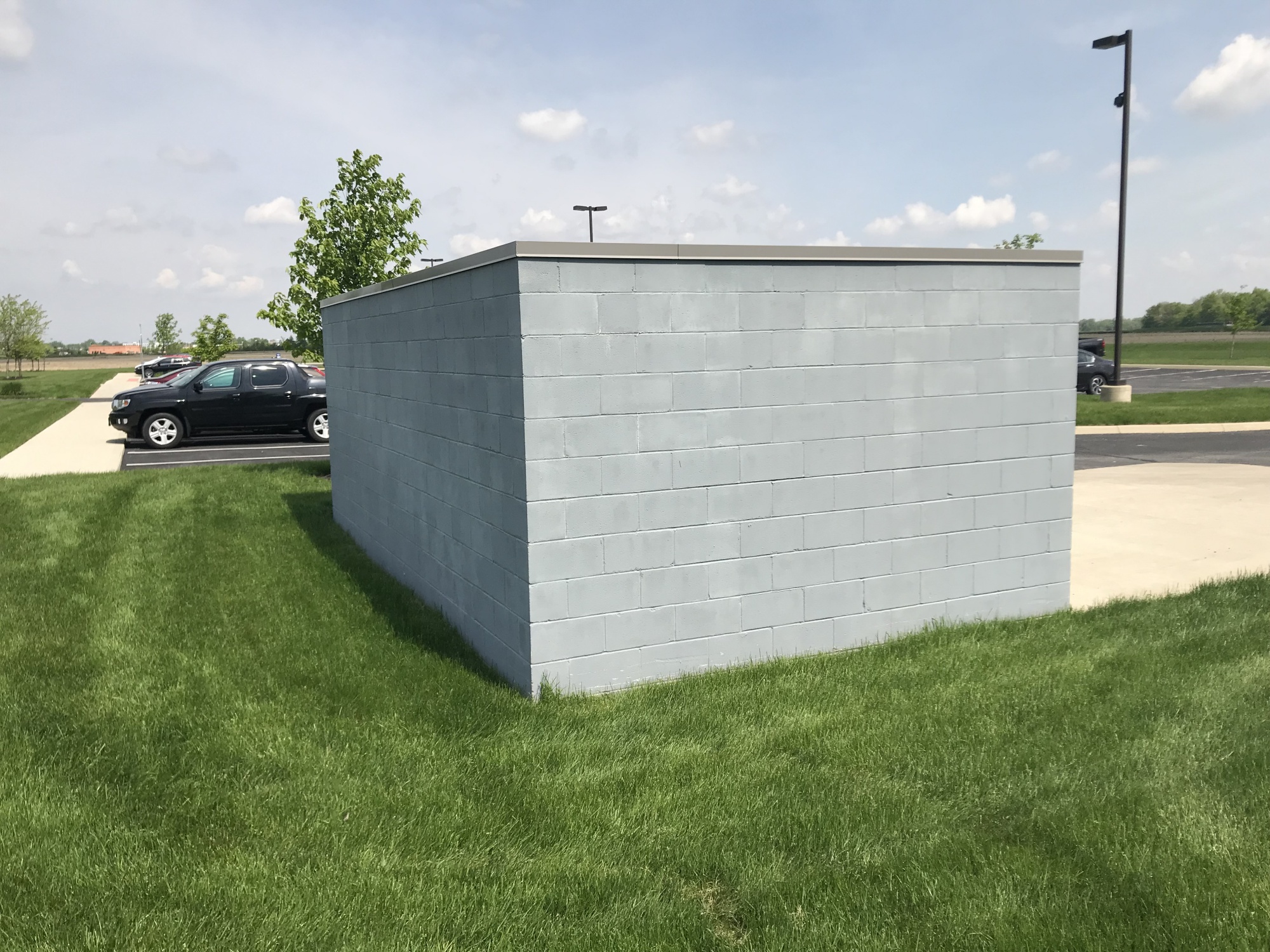 building corner before refinishing