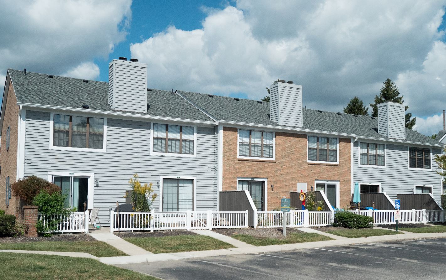 Back of Townhomes After Painting