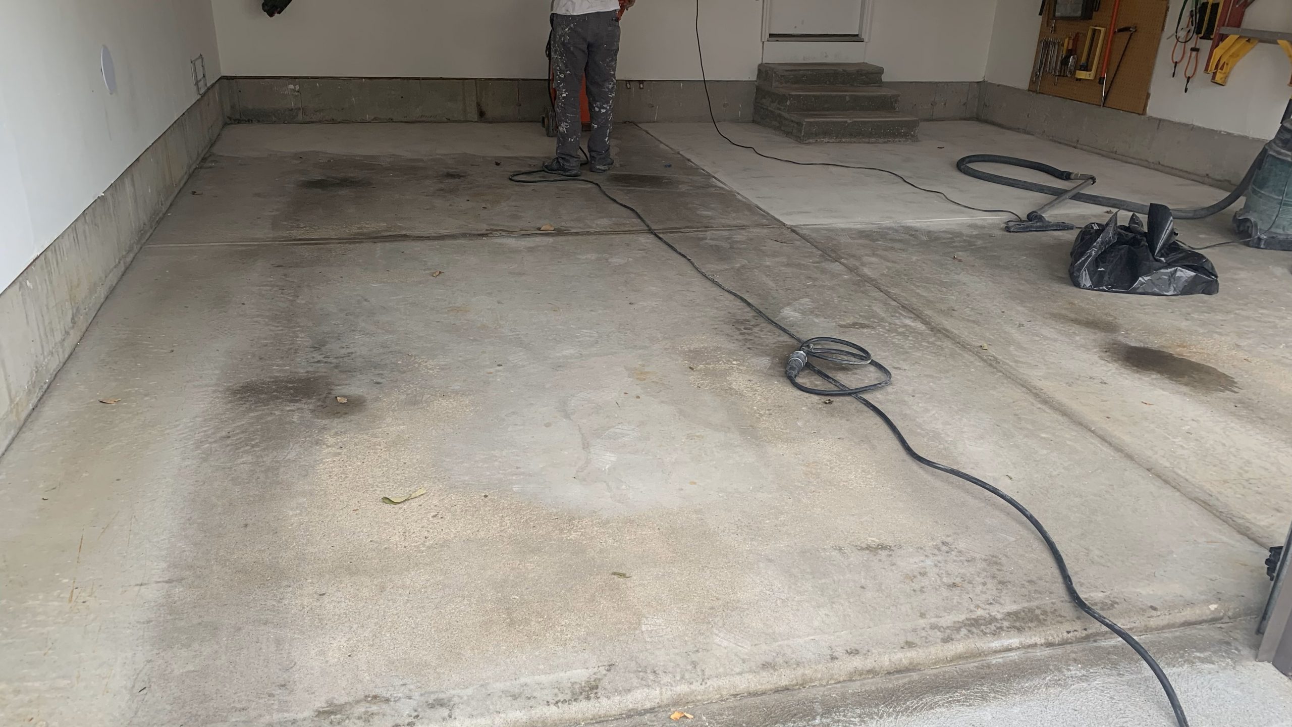 epoxy garage floor job prepped by CertaPro Columbus Ohio