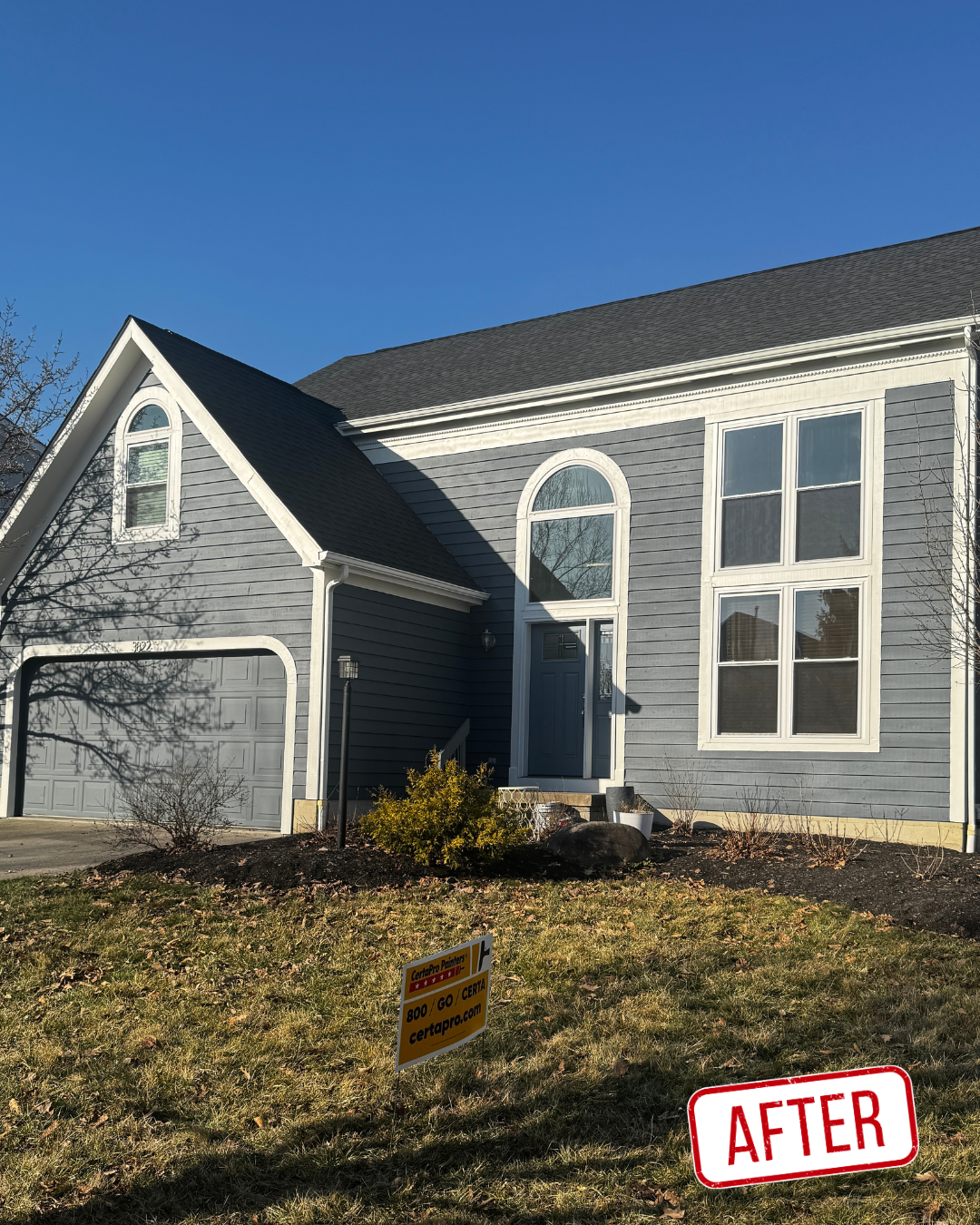 Hilliard home exterior painting job completed by CertaPro Columbus Ohio