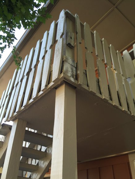 Denver commercial railing painting