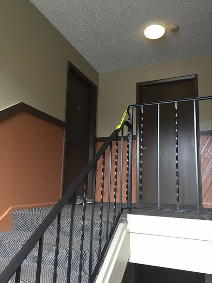 Denver commercial railing painting
