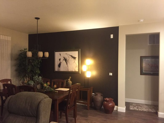 dining room accent wall