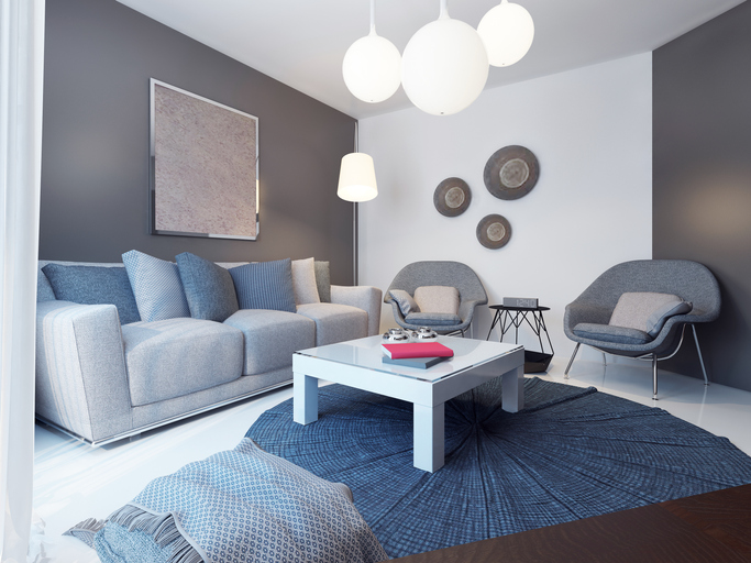 Soothing colors living room