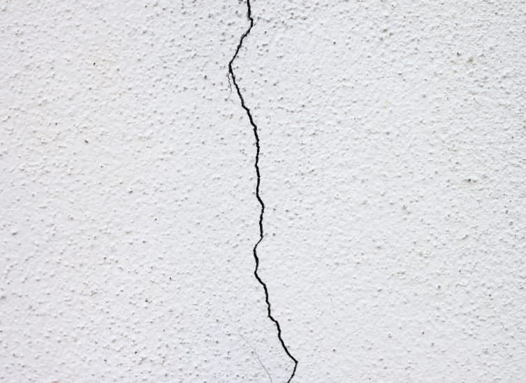 crack in wall