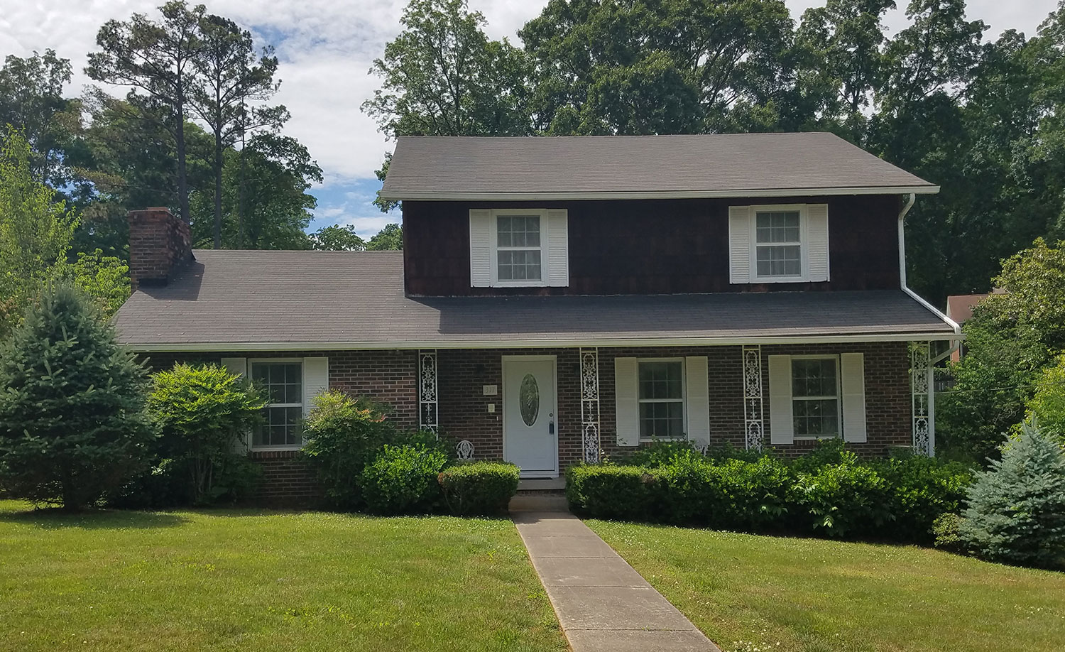 Exterior Brick Paint Project Before