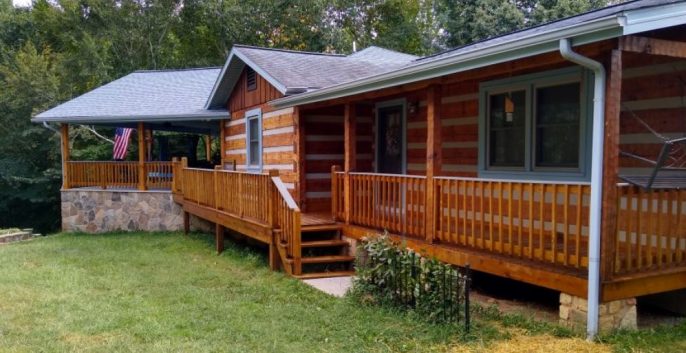 Check out our Log Home Staining