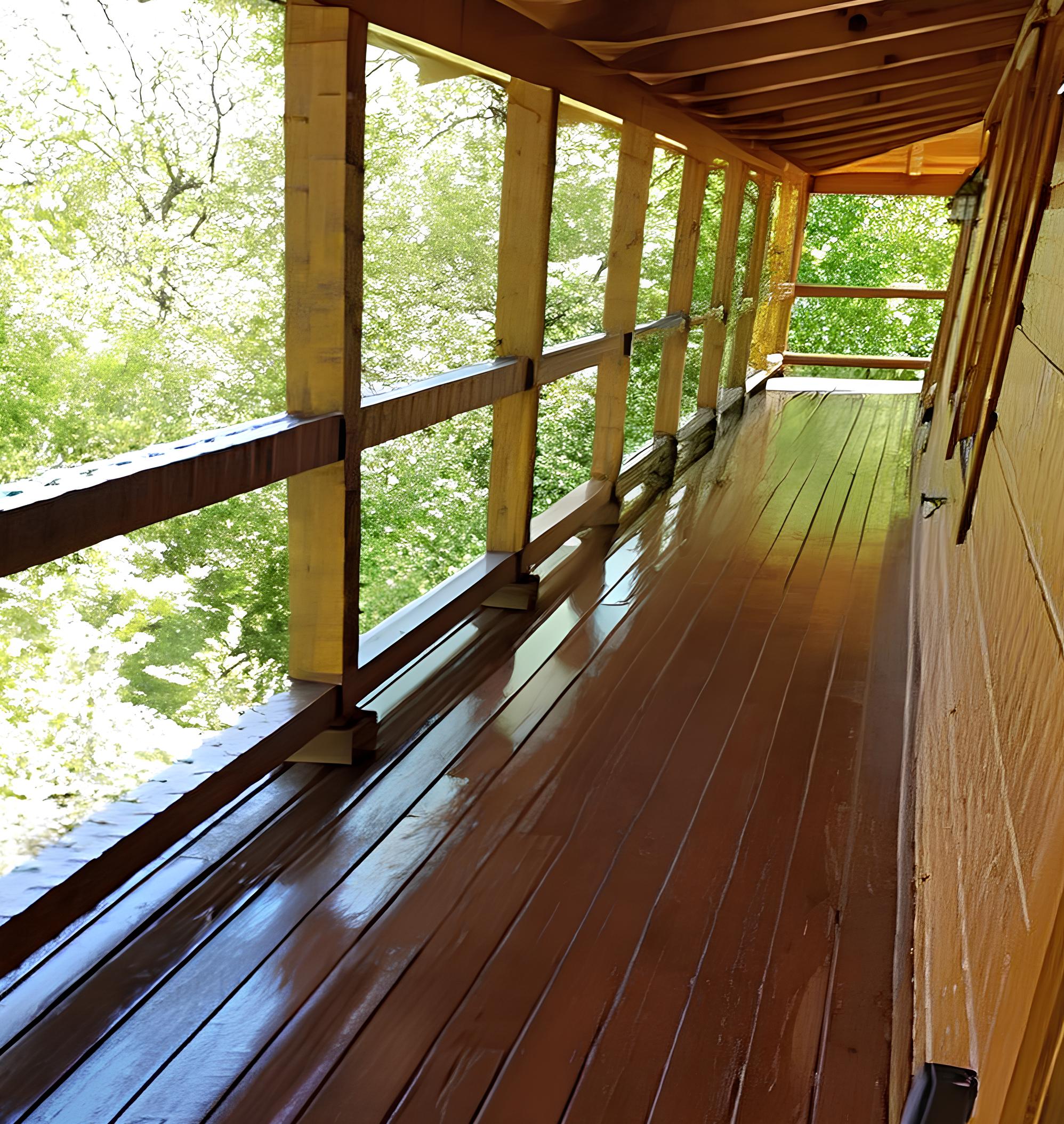 Cabin Staining Project in Maryville, TN After