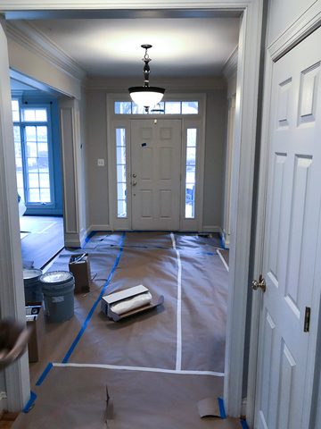 Beautiful Door and Wall Transformation Before