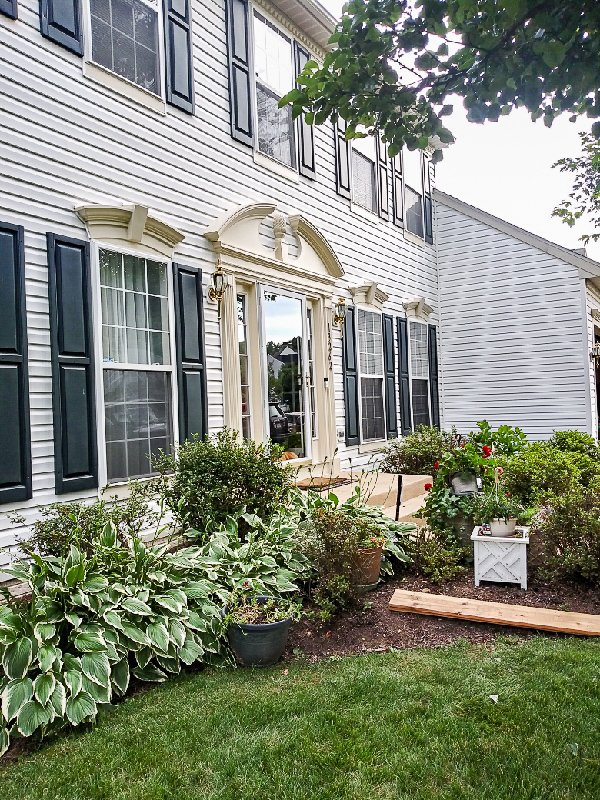 Power washed building