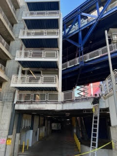 Parking Garage Painting Before