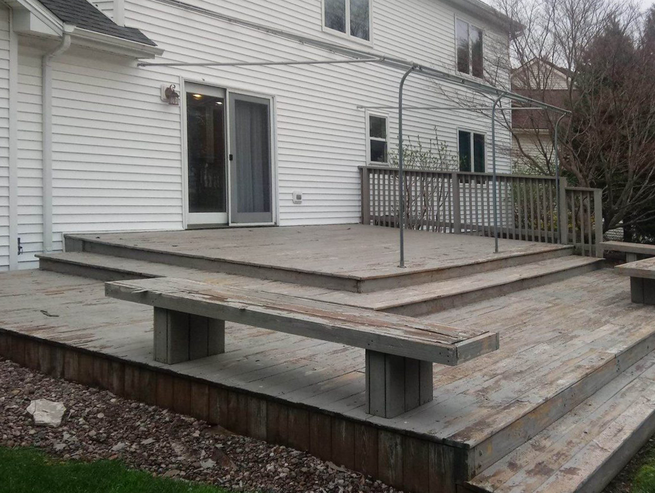 Deck Staining Services Before