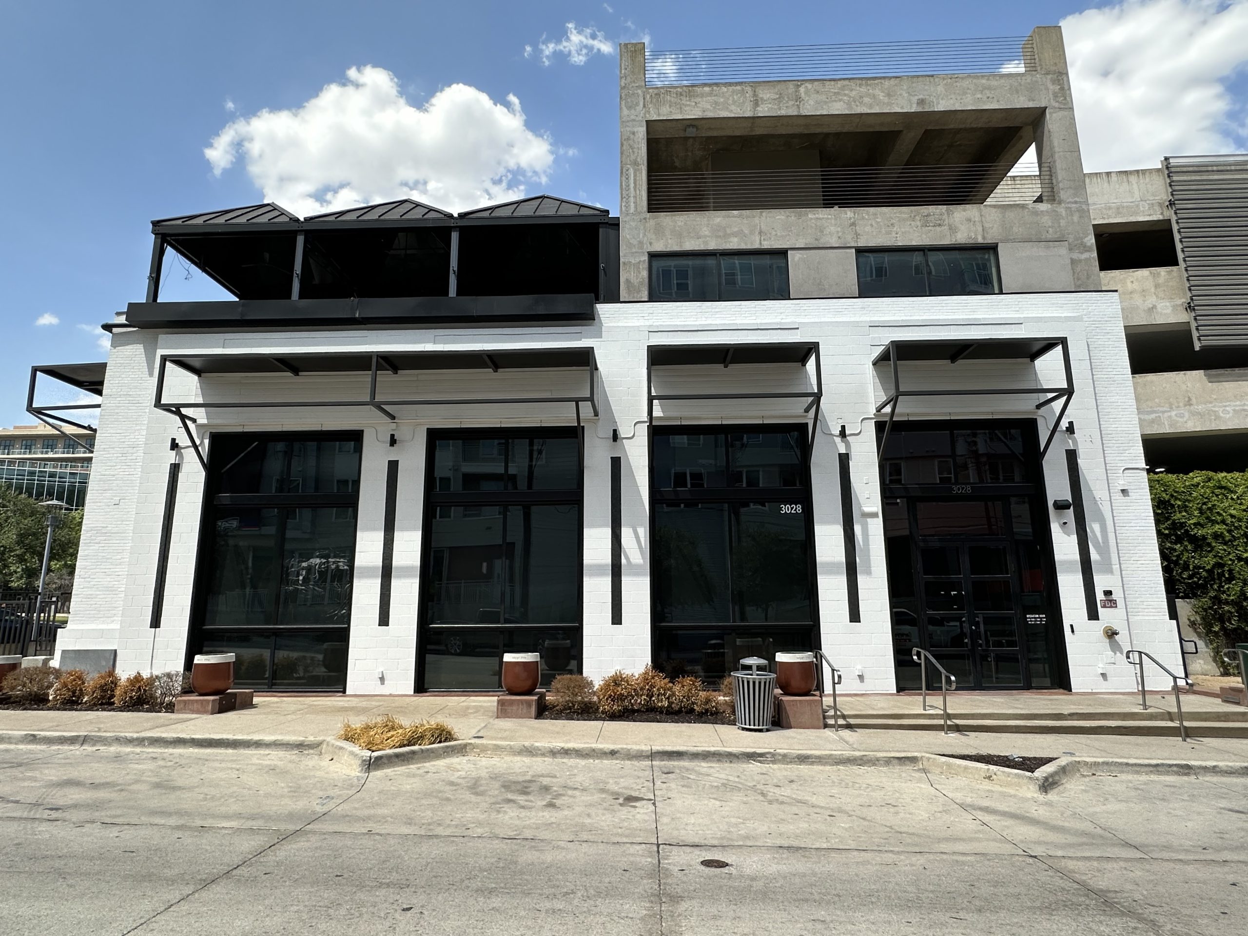 after photo commercial storefront painting crockett row fort worth texas