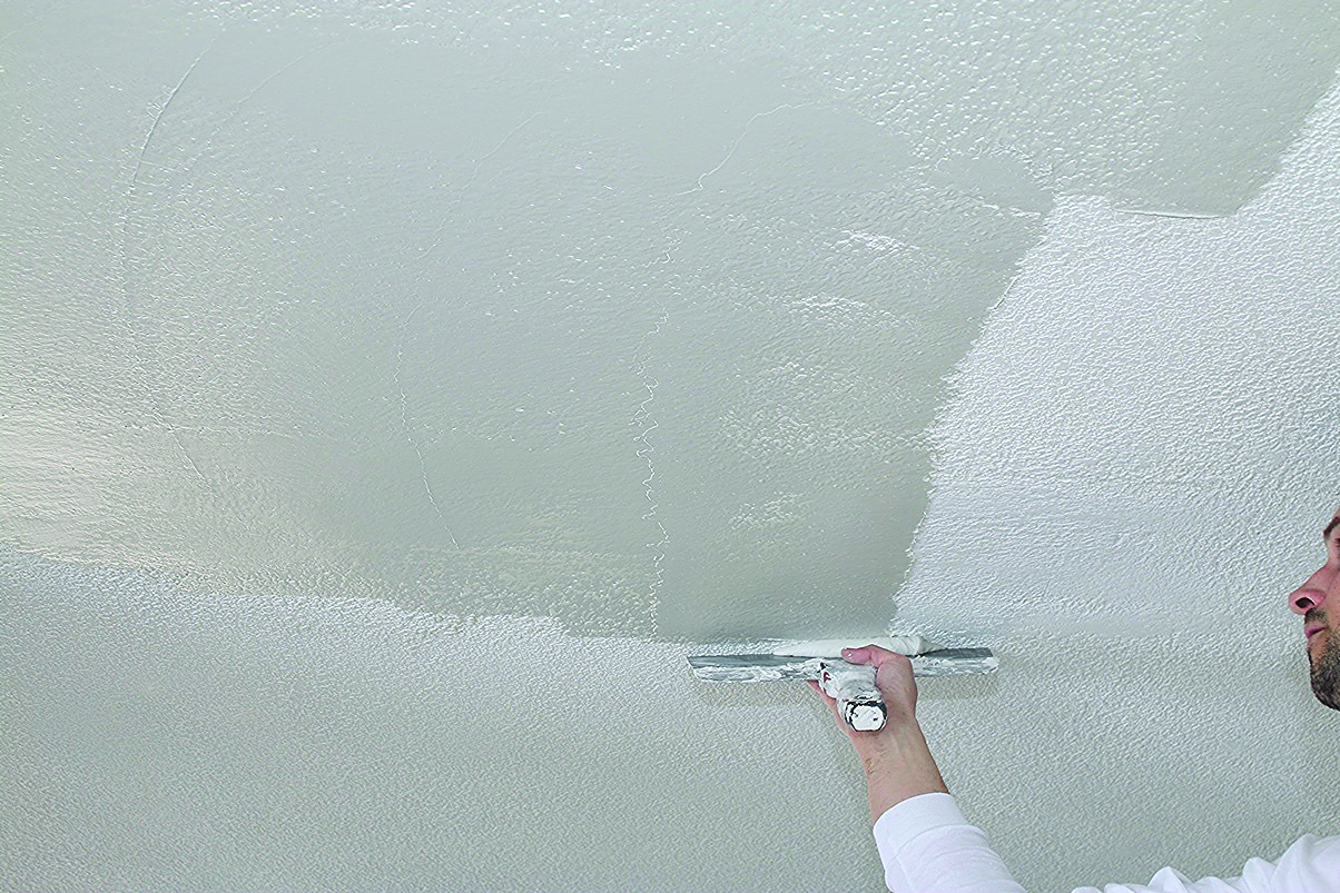 popcorn ceiling skim coat