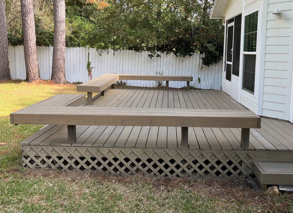 Deck Staining Project After