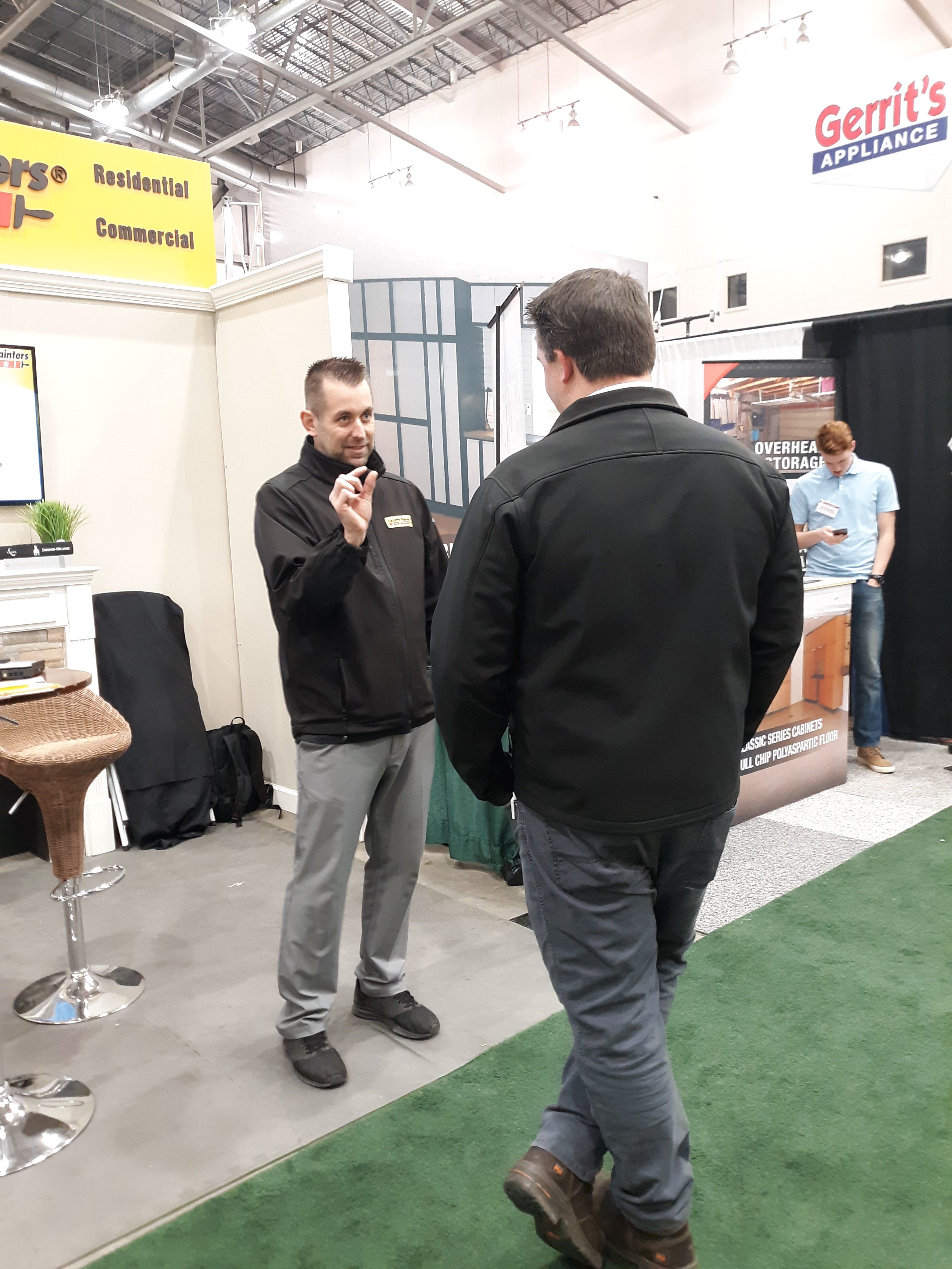 CertaPro Painters of Grand Rapids helping people with painting needs at the West Michigan Home and Garden Show