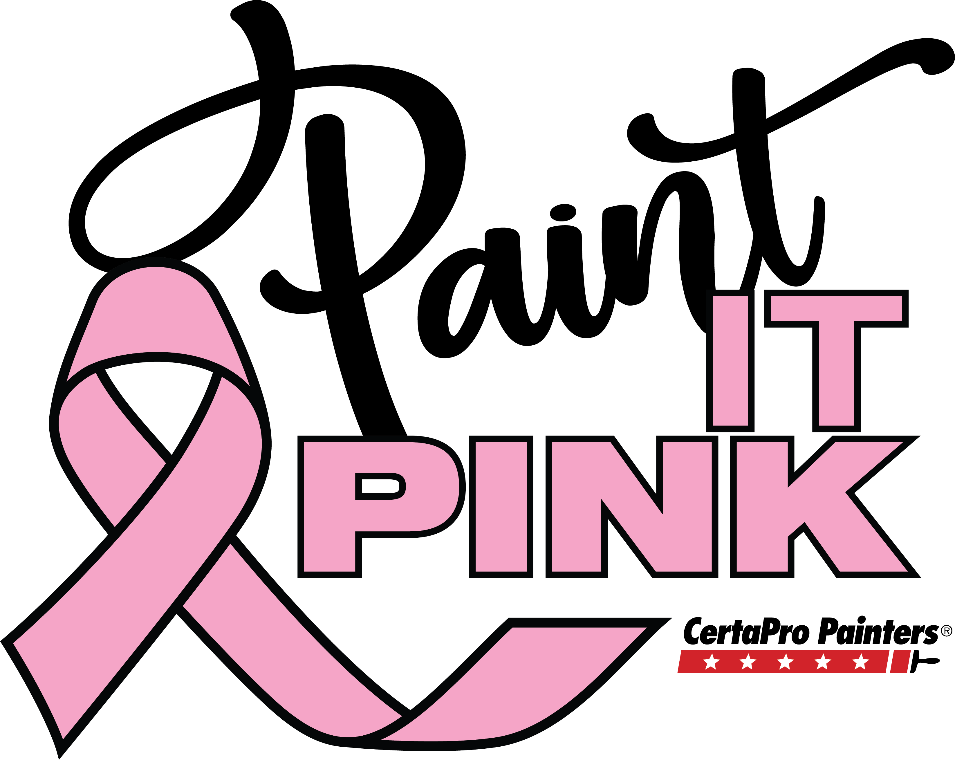 Paint It Pink CertaPro Fundraiser Logo