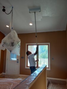 Painting the ceiling