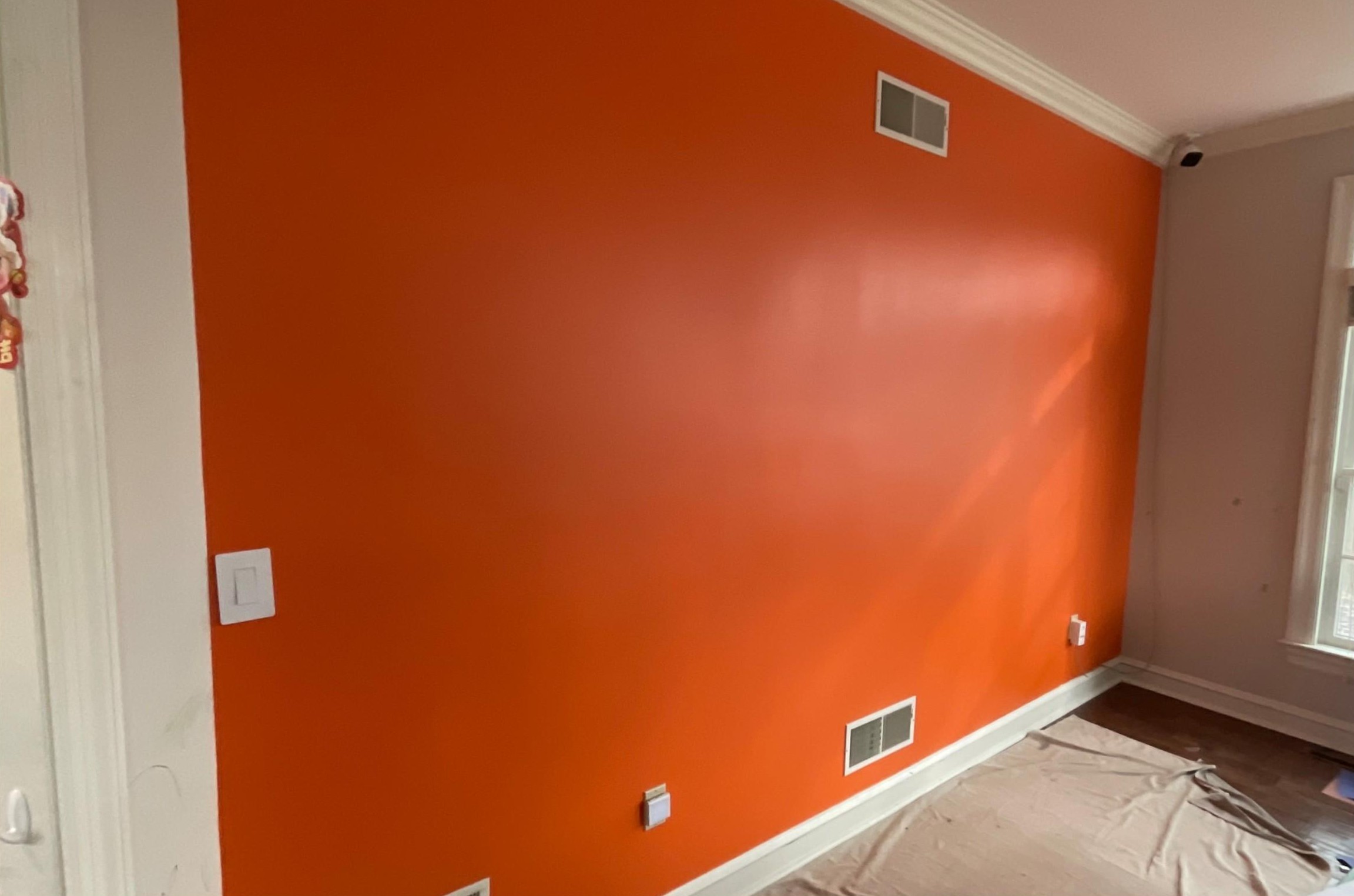 kids playroom after painting