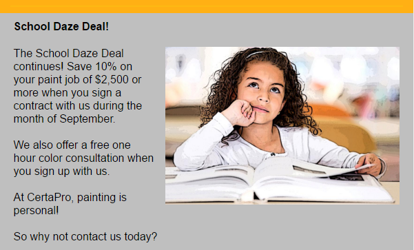 living room in house