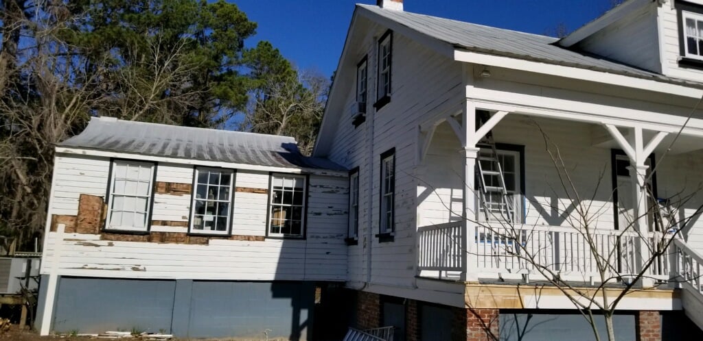 Wood Rot Repair Before Photo Light House