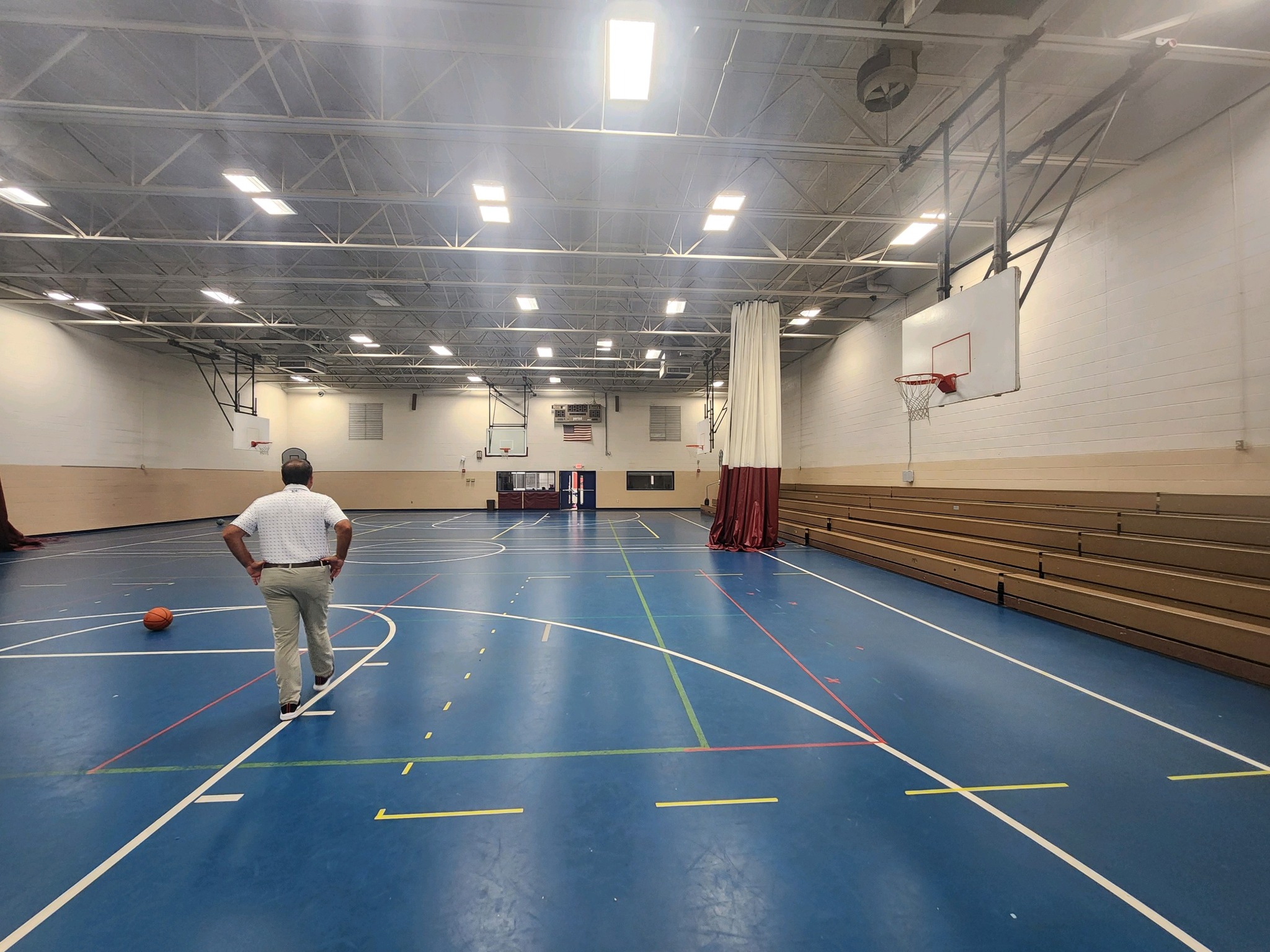 School Gym Interior Repaint Before