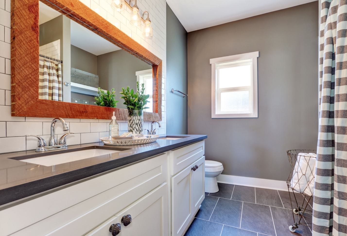 cool-gray-painted-bathroom